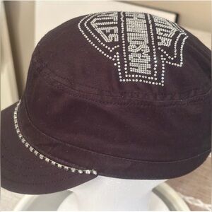 Harley-Davidson Chocolate Hat with Metallic Embellishments
